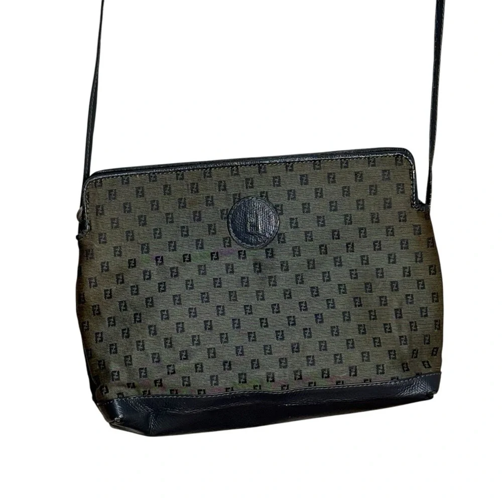 Fendi vintage 80s Zucca Crossbody Bag mini logo
